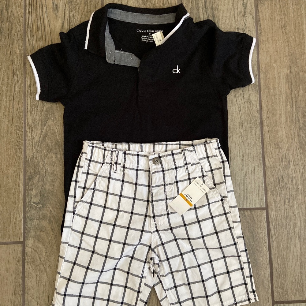 Calvin Klein polo and shirt set - 3T